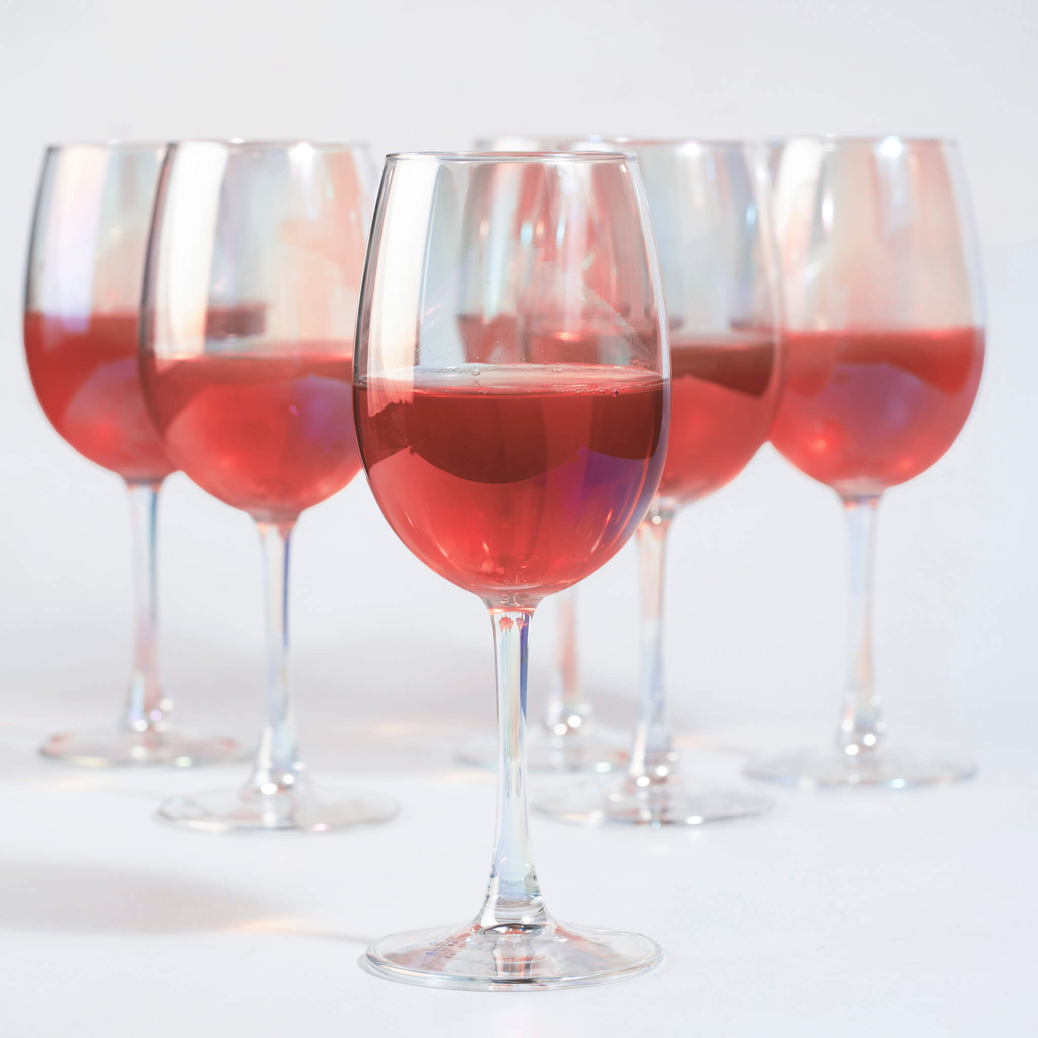 Rainbow Wine Glasses - Set of 4