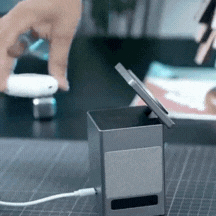 Pixel Dock - 5 in 1 Wireless Charger with Speaker and Clock