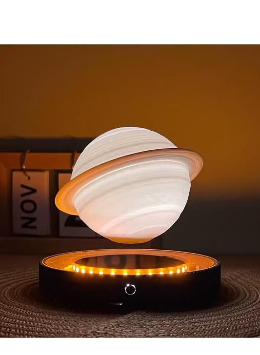 3D Levitating Saturn Night Light Luminous Base Floating Planets Ball Lamp Cool Astronomy Saturn Desk Decor Gifts for Kids Girls