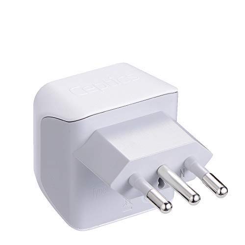 Ceptics Universal Travel Adapter, 45W International Power Adapter with PD & QC 3.0 Dual USB-C, 3 USB Travel Adapter Worldwide, Type I C G A Outlets 110V 220V A/C - EU Euro US UK (11-KU) - Frost white