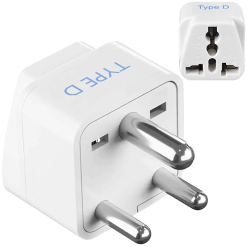 Ceptics Universal Travel Adapter, 45W International Power Adapter with PD & QC 3.0 Dual USB-C, 3 USB Travel Adapter Worldwide, Type I C G A Outlets 110V 220V A/C - EU Euro US UK (11-KU) - Baby White