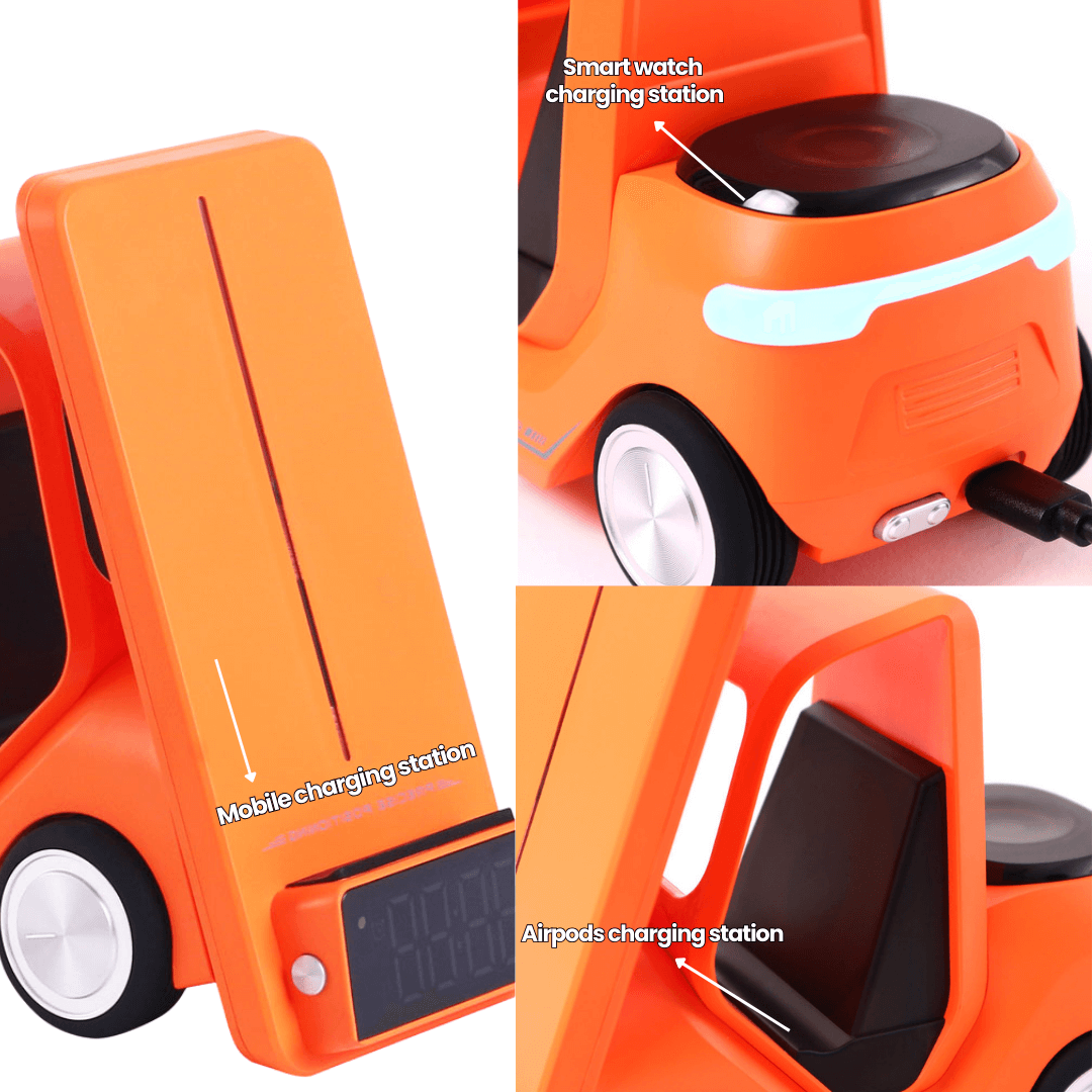 Charge Cruiser - 3 in 1 Wireless Charger with Clock