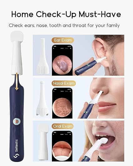 Ear Cleaner Tool Kit, Reusable Ear Wax Removal Tweezers Cleaning with Flexible 1080p Camera Wireless with WiFi