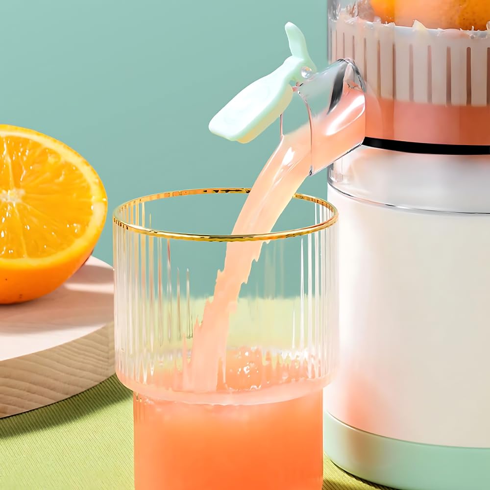 Cordless Electric Citrus Juicer, USB Charging Lemon Squeezer Machine for Quick & Easy Juicing