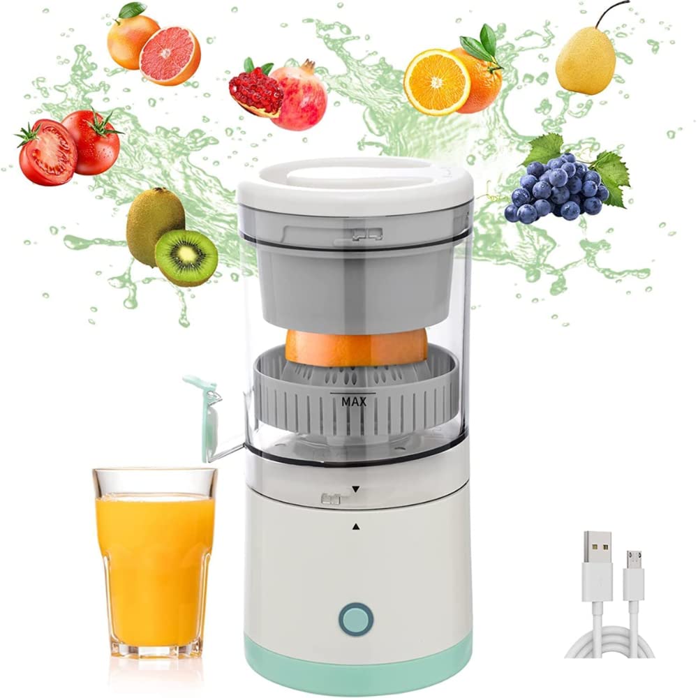 Cordless Electric Citrus Juicer, USB Charging Lemon Squeezer Machine for Quick & Easy Juicing