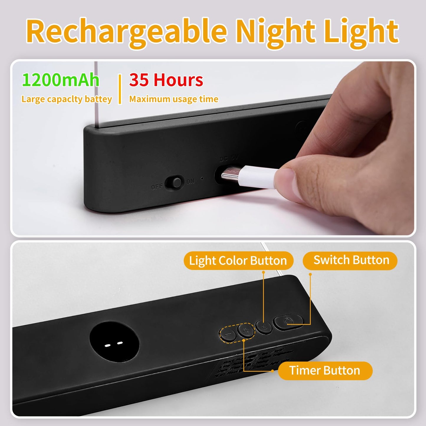 Night Vision Led Book Light Panel | Book Reading Light Panel Portable and Lightweight Indoor and Outdoor Travel Uses Night Reading Light, Eye Care Book Lamp