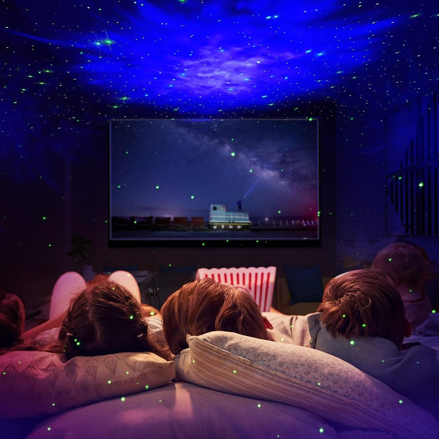 Astronaut Galaxy Projector with Remote Control - 360° Adjustable Timer Kids Astronaut Nebula Night Light Lamp