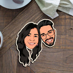 Personalized Caricature Wooden Fridge Magnet