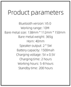 Retro Gramophone Bluetooth Speaker with Rotating Disc