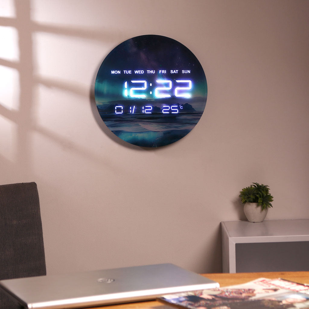 Northern Lights Clock