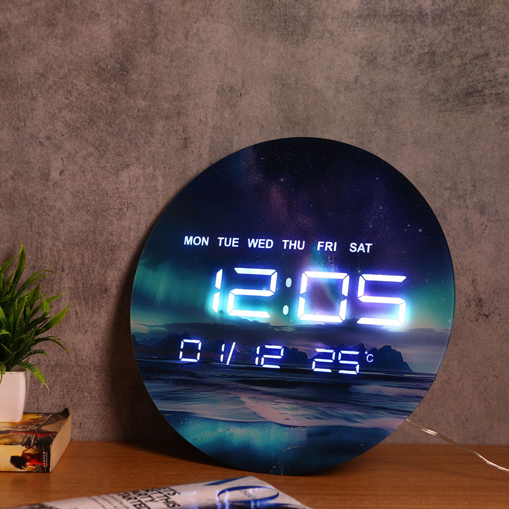Northern Lights Clock