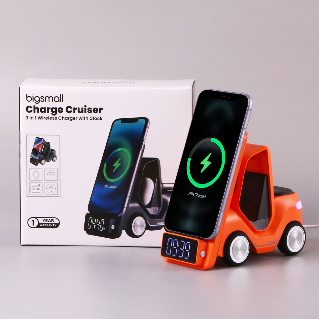 Charge Cruiser - 3 in 1 Wireless Charger with Clock