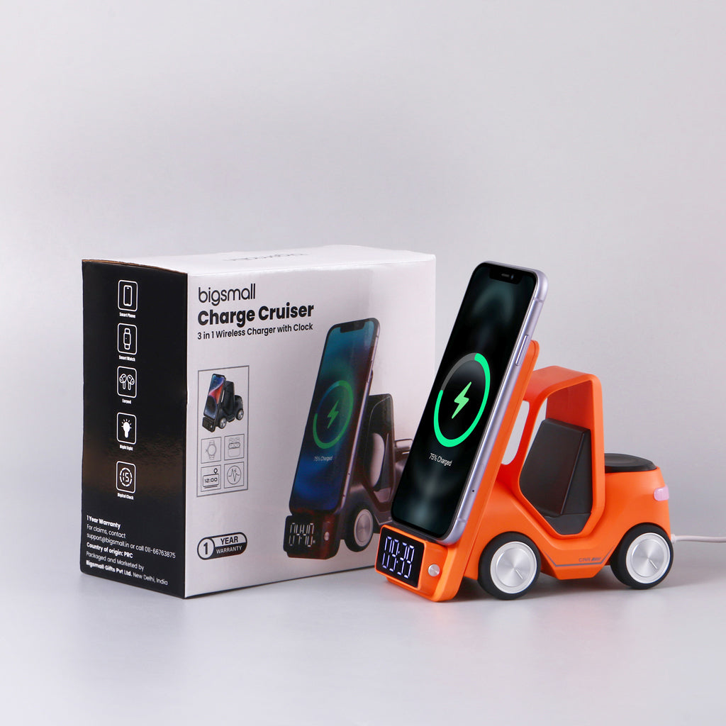 Charge Cruiser - 3 in 1 Wireless Charger with Clock