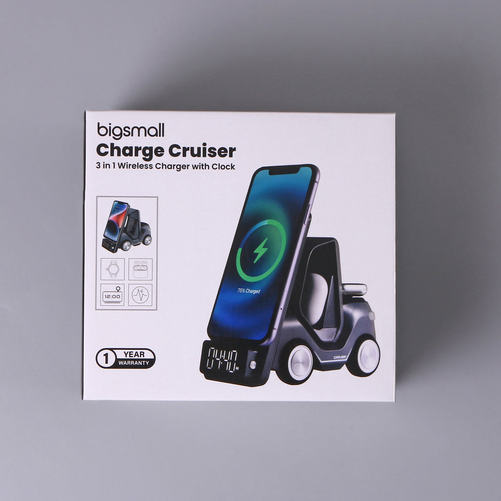 Charge Cruiser - 3 in 1 Wireless Charger with Clock