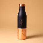 Blue Copper Bottle With Glass- Set of 2