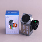 Pixel Dock - 5 in 1 Wireless Charger with Speaker and Clock