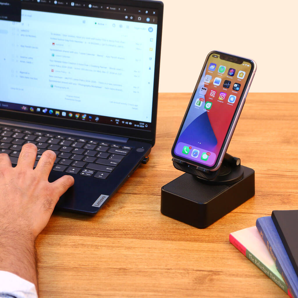 Vibe Stand - Phone Holder with Bluetooth Speaker