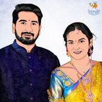 Personalized Caricature Wooden Portrait