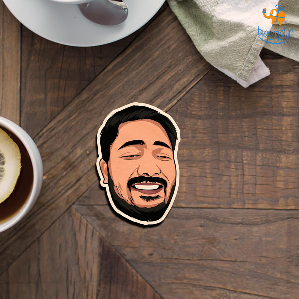 Personalized Caricature Wooden Fridge Magnet