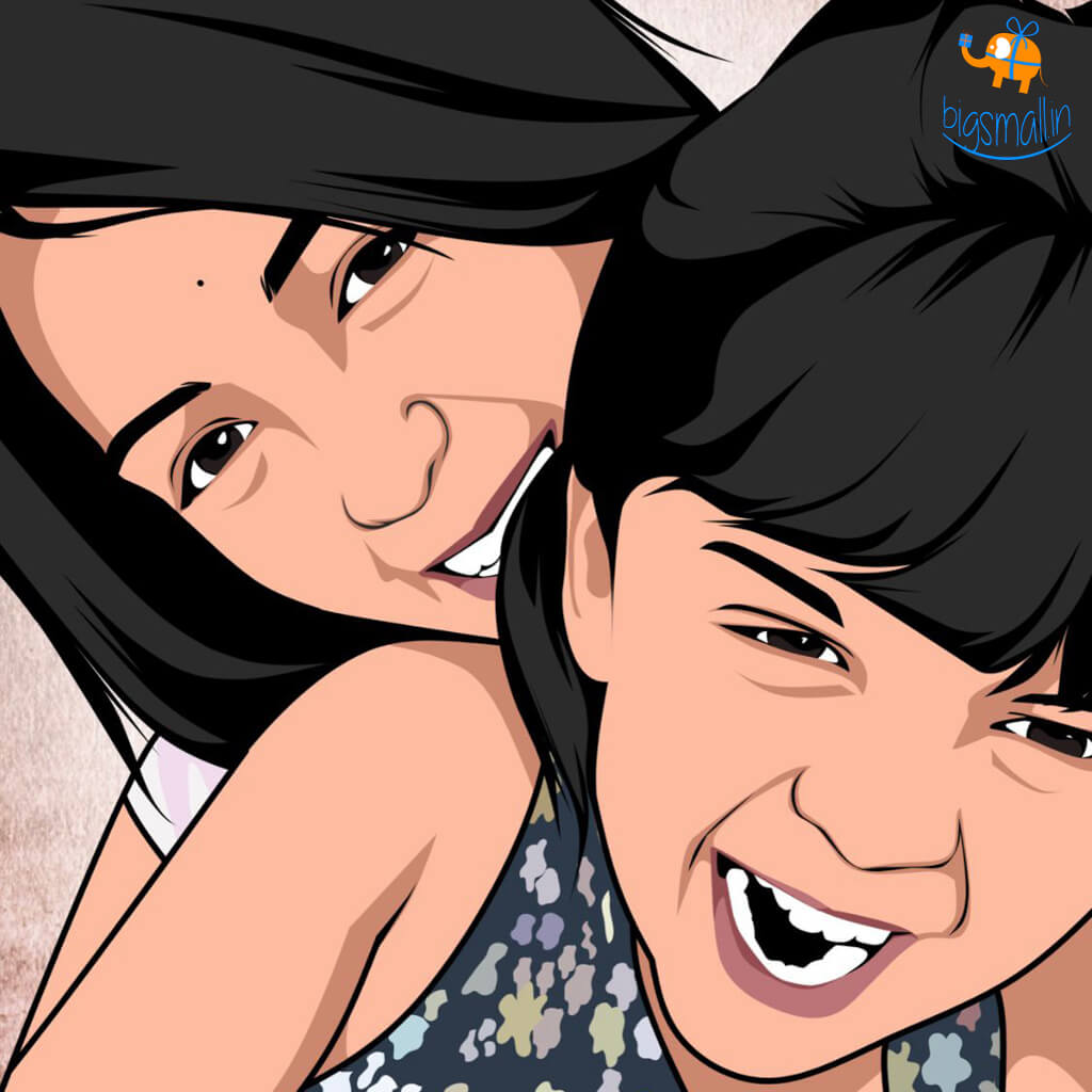 Personalized Caricature Wooden Portrait