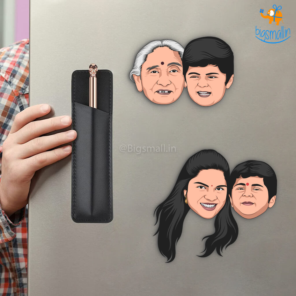 Personalized Caricature Wooden Fridge Magnet