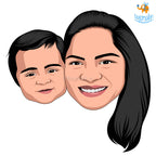 Personalized Caricature Wooden Fridge Magnet