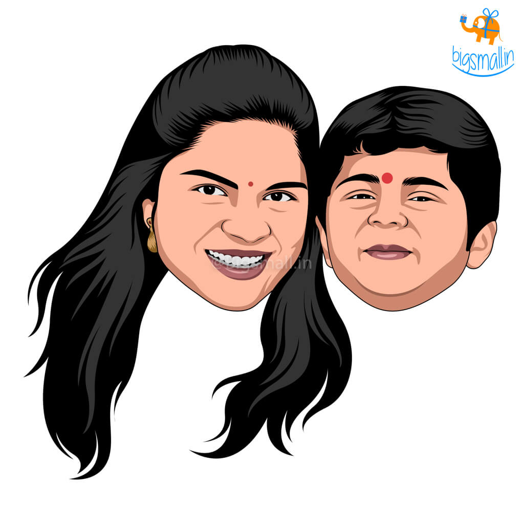 Personalized Caricature Wooden Fridge Magnet