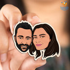 Personalized Caricature Wooden Fridge Magnet