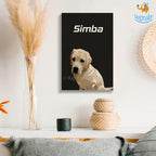 Personalized Pets Caricature Wooden Portrait