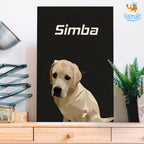 Personalized Pets Caricature Wooden Portrait