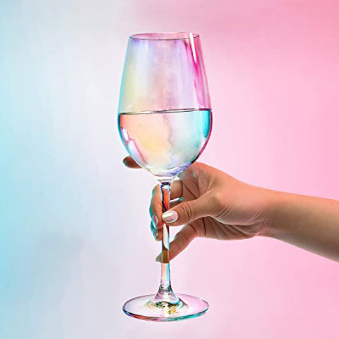 Rainbow Wine Glasses - Set of 4