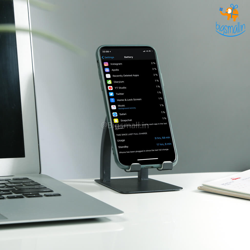 Tabletop Metallic Phone Holder