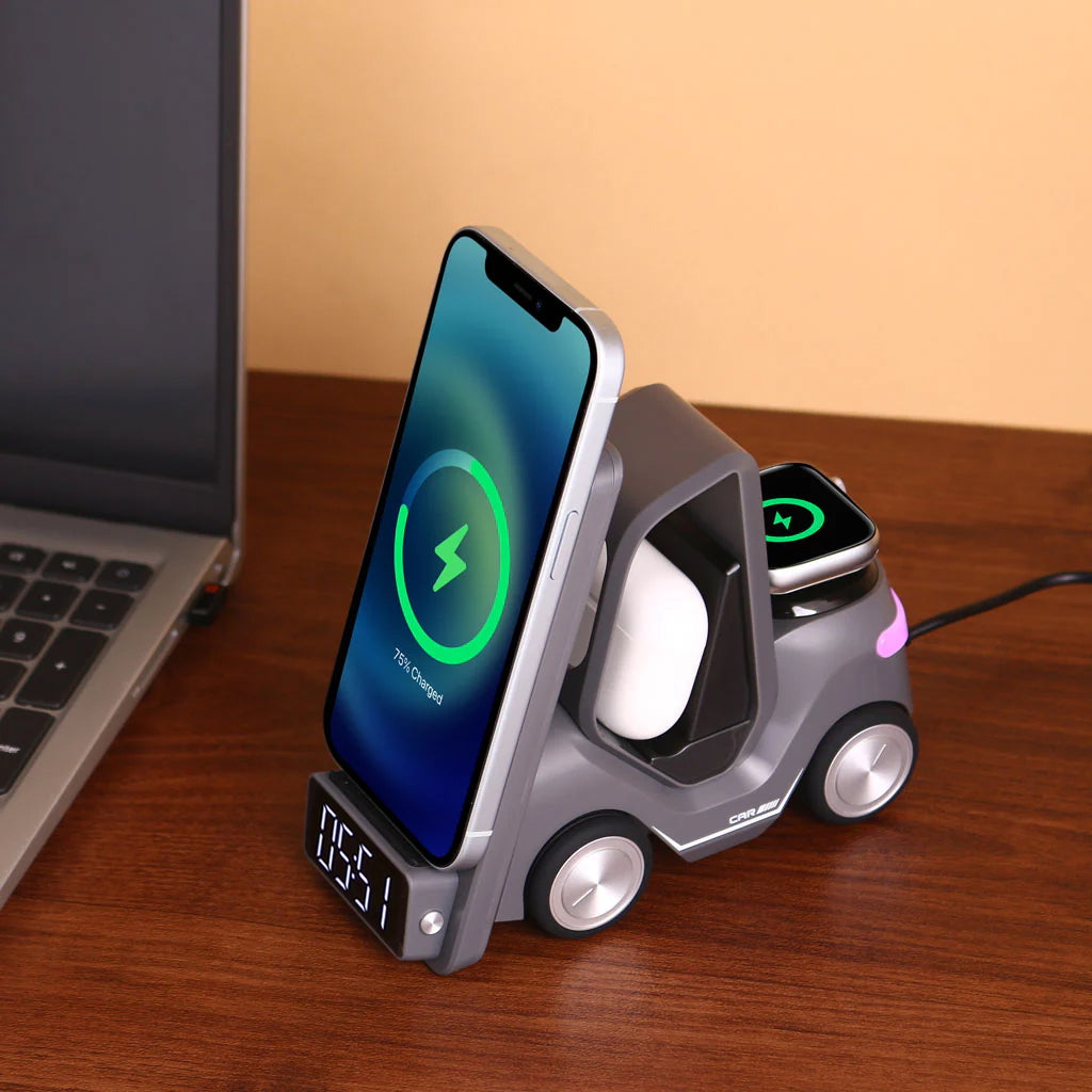 Charge Cruiser - 3 in 1 Wireless Charger with Clock