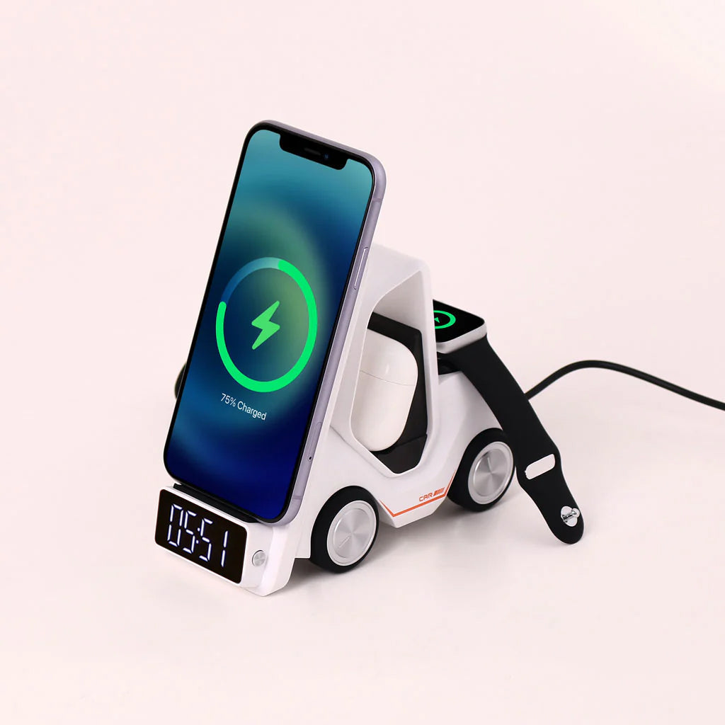 Charge Cruiser - 3 in 1 Wireless Charger with Clock