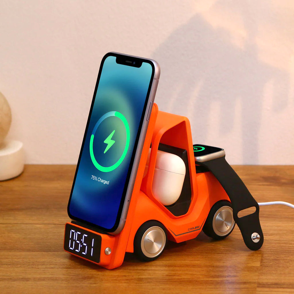 Charge Cruiser - 3 in 1 Wireless Charger with Clock