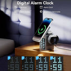 Pixel Dock - 5 in 1 Wireless Charger with Speaker and Clock